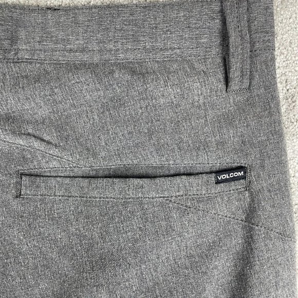 Volcom Modern Stretch Chinos Men’s Size 34 Gray Flat Front Pants True To This - Picture 6 of 15